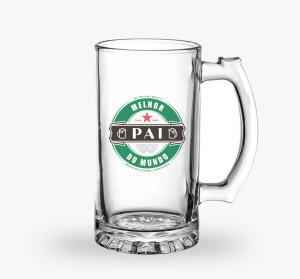 Caneca de Vidro Personalizada Dia dos Pais      